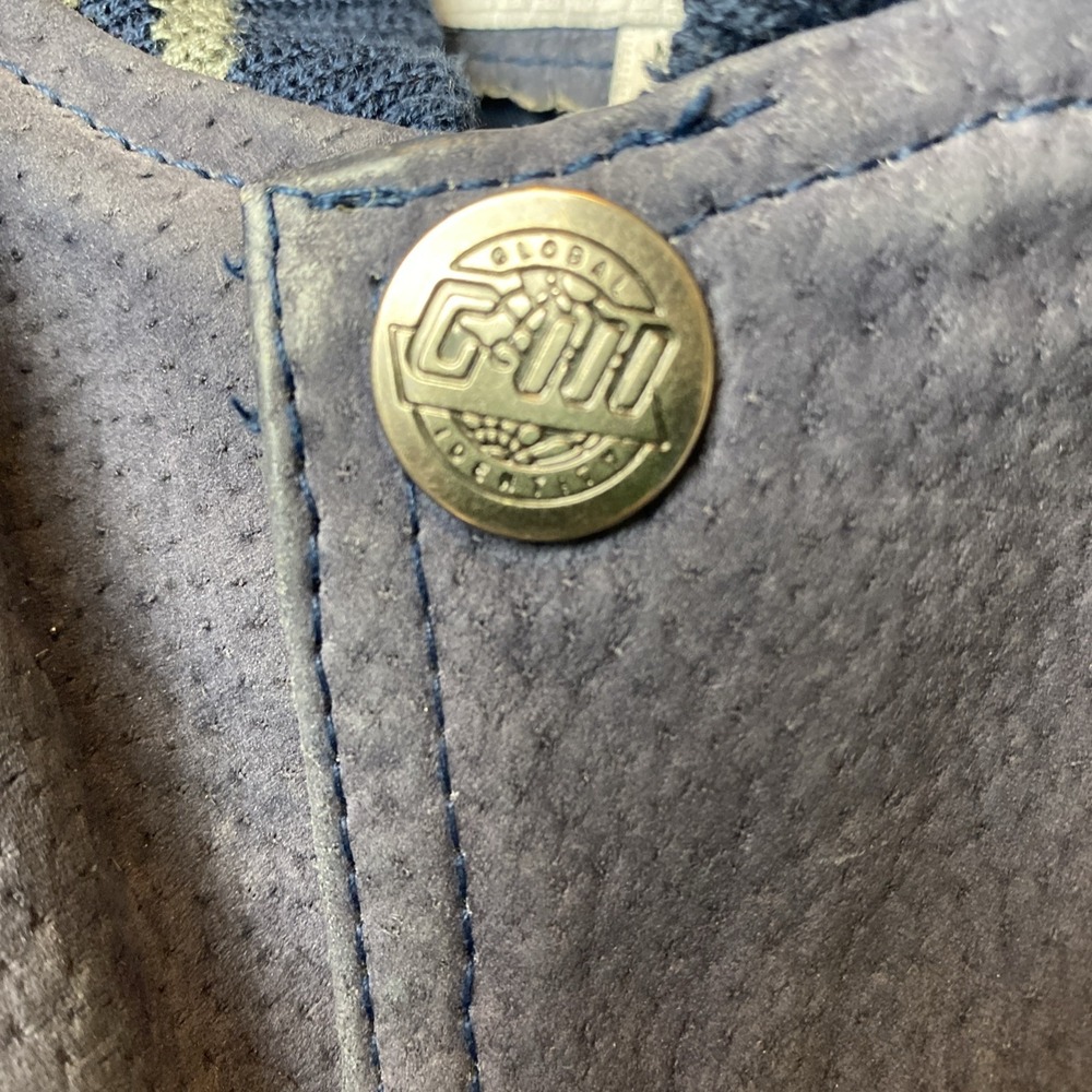 Vintage Dallas Cowboys Blue Carl Banks GIII Suede Varsity Jacket Mens Large READ - Picture 6 of 16